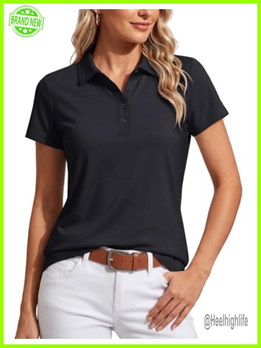Women's Golf Polo Short Sleeve UPF 50+ Quick Dry Collared Shirt